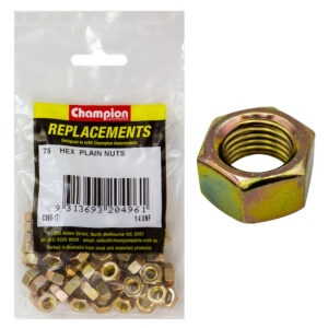 Champion 1/4in UNF Hexagon Nut -75pk