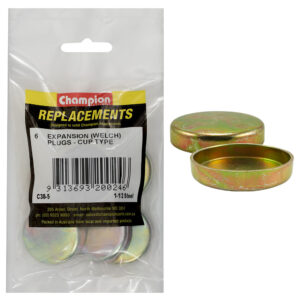 Champion 1-1/2in Steel Expansion (Frost) Plug -Cup Type-6pk*