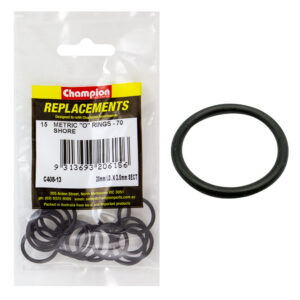 Champion 20mm (I.D.) x 2.5mm Metric O-Ring -15pk