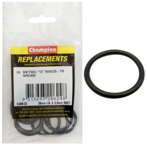Champion 28mm (I.D.) x 3.5mm Metric O-Ring -10pk