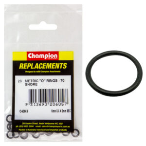 Champion 6mm (I.D.) x 2mm Metric O-Ring -20pk