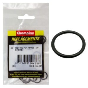 Champion 13mm (I.D.) x 2mm Metric O-Ring -20pk