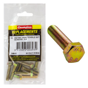 Champion M8 x 35mm x 1.00 Set Screw -Gr8.8 -10pk