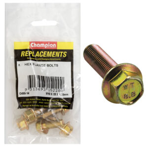 Champion M10 x 25mm x 1.25 Flange Head Set Screw -Gr8.8 -8pk