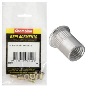 Champion M6 Steel Rivet Nut inserts -10pk