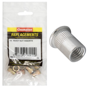 Champion M8 Steel Rivet Nut inserts -10pk
