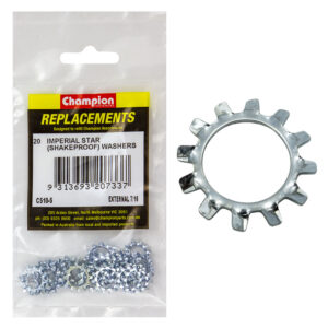 Champion 7/16in External Star Washer -20pk