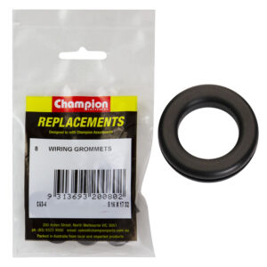Champion 8 x 13 x 19mm Rubber Wiring Grommet -8pk