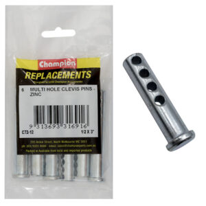 Champion 1/2 X 3in  Multi Hole Clevis Pin 6pk