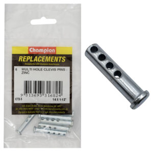 Champion 1/4 X 1-1/2in  Multi Hole Clevis Pin 6pk