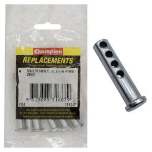 Champion 3/8 X 2-1/2in  Multi Hole Clevis Pin 6pk
