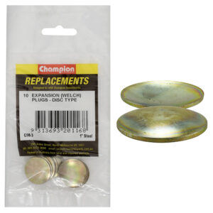 Champion 1in Steel Expansion (Frost) Plug-Lens/DiscType-10p*