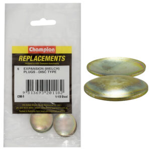 Champion 1-1/8in Expansion (Frost) Plug-Lens/Disc Type-6pk*
