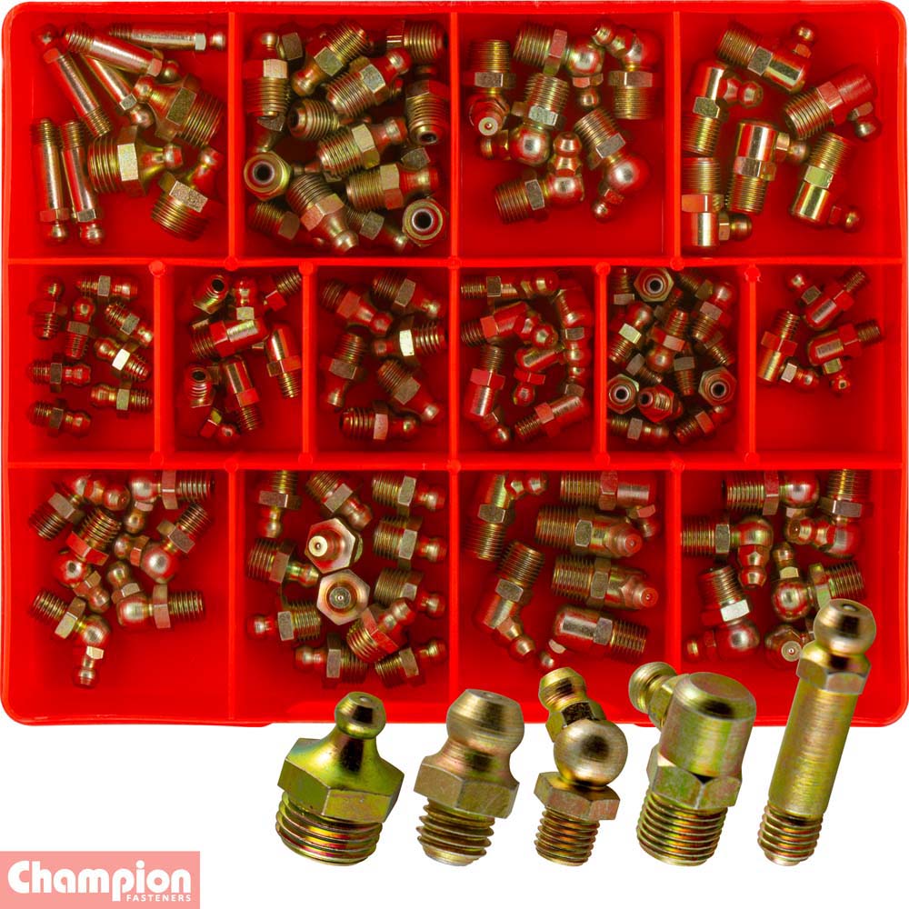 Champion 113pc Imperial Grease Nipple Assortment