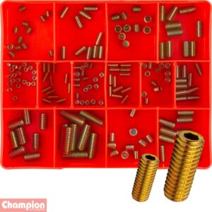 Champion 164pc Socket Grub Screw Assortment (mm GR8.8 & BSW)