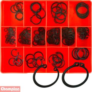 Champion 155pc Internal/External Circlip Assortment - Metric