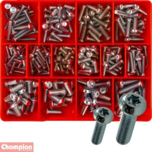 Champion 375pc Torx Security Button Head Screw Assortment