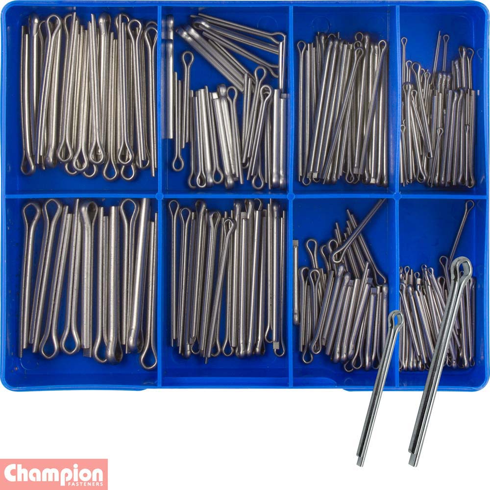 Champion 255pc Stainless Split (Cotter) Pin Assortment