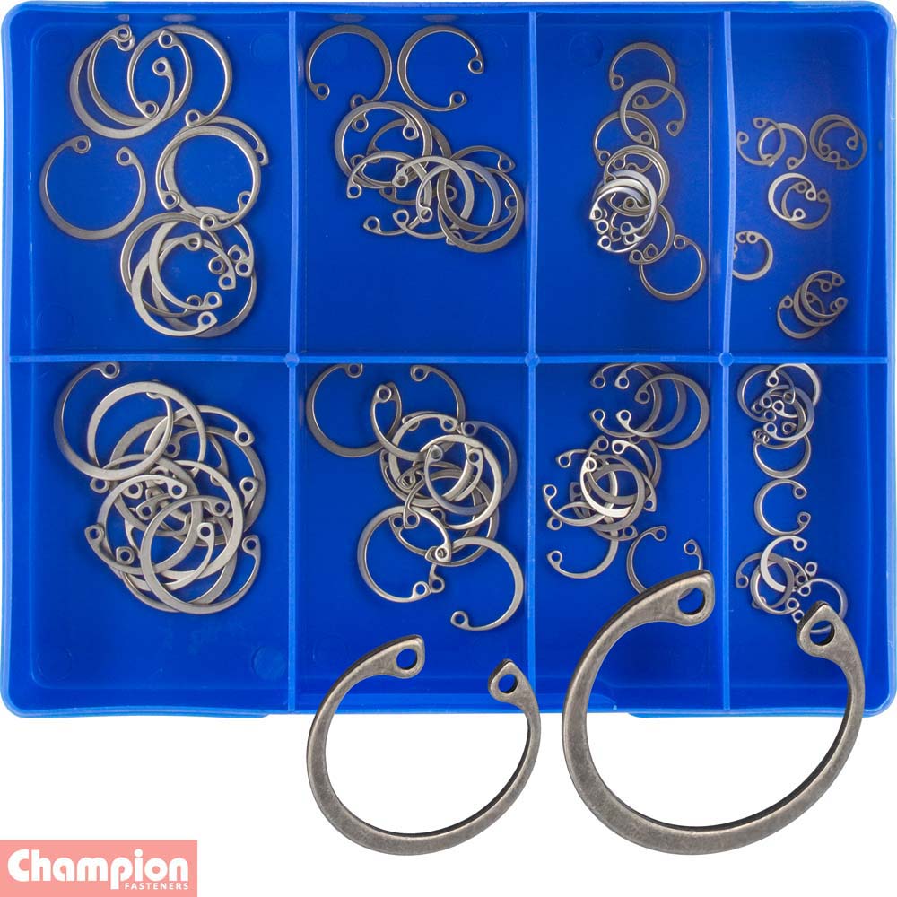 Champion 80pc Internal Circlip Assortment 304/A2