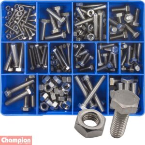Champion 174pc Stainless (304/A2) Metric Set Screw & Nut