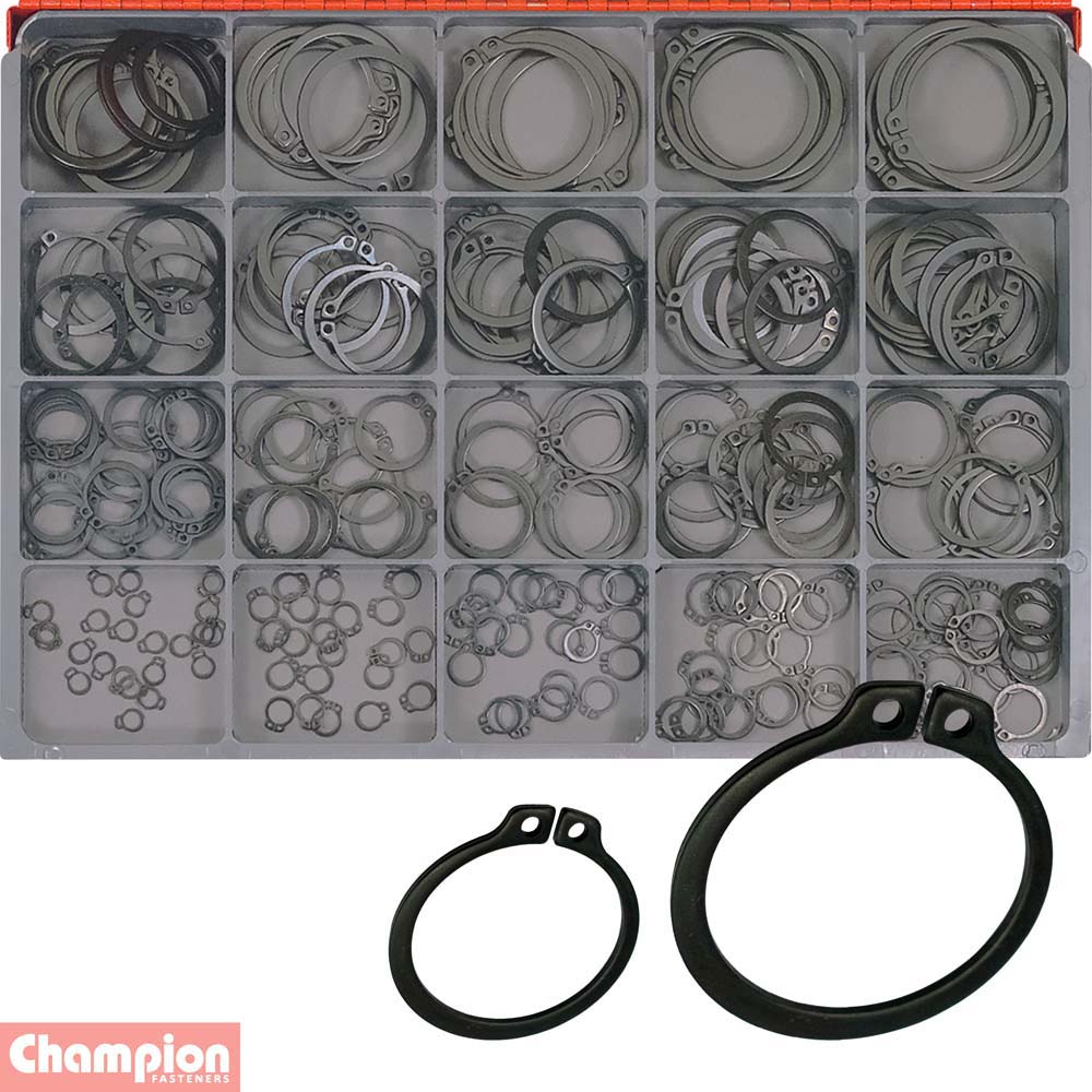 Champion Master Kit 240pc External Circlip Asst- Imperial