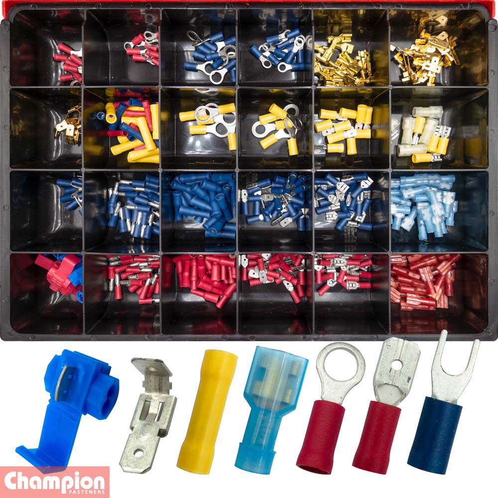 Champion Master Kit 364pc Crimp-Type Wiring Terminal Asst