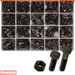 Champion Master Kit 393pc UNC Bolt & Nut Asst GR8