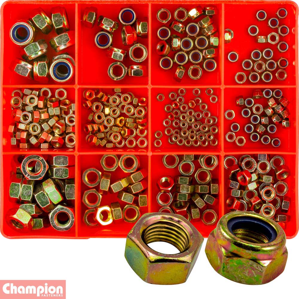 Champion 320pc Metric Nut Assortment (Zinc)