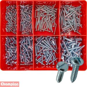 Champion 400pc Slotted Self Tapping Screw Assortment