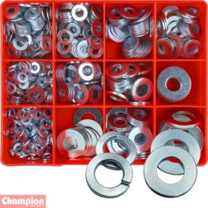 Champion 695pc Flat Steel Washer Assortment