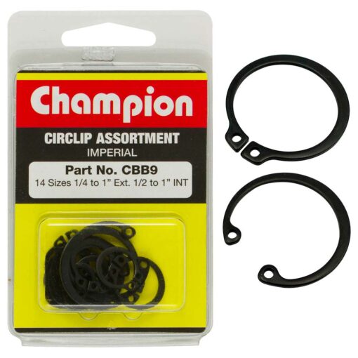 Champion 19Pc Imperial Circlip (Int & External) Assortment - Tooltime ...