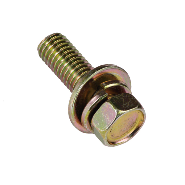 Champion M8 x 16mm Sems Hex Bolt W/Spring & Flat Washer - 50