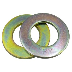 Champion 1/4in x 5/8in x 16G HT Flat Steel Washer - 100pk