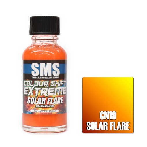 AIRBRUSH PAINT 30ML COLOUR SHIFT EXTREME SOLAR FLARE ACRYLIC LACQUER SCALE MODELLERS SUPPLY
