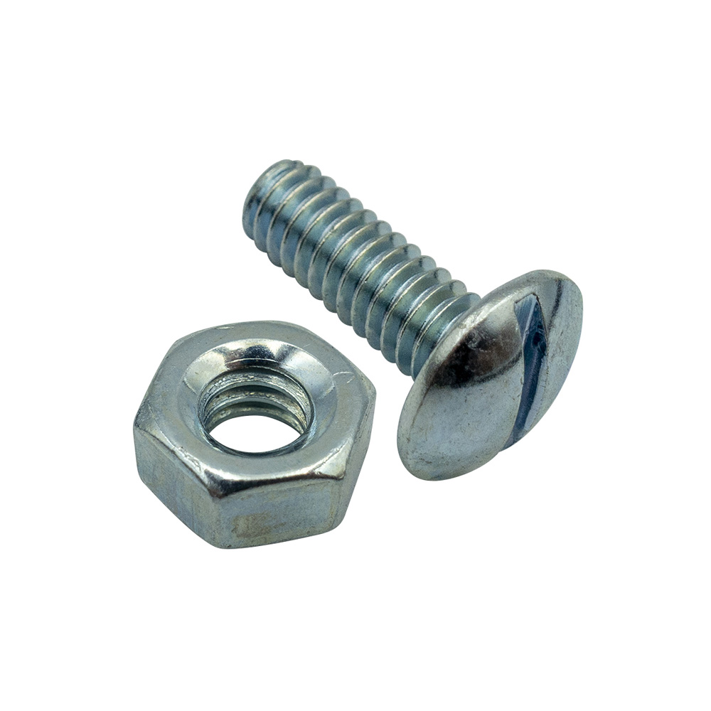 Champion 1/4in x 1-1/2in UNC Roofing Set Screw & Nut-50pk