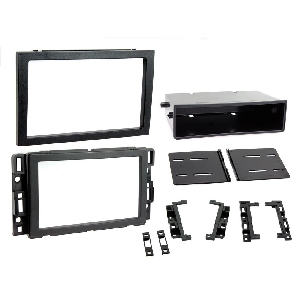 FITTING KIT CHEVROLET / HUMMER 2006 - 2014 DIN & DOUBLE DIN (WITH POCKET) (BLACK)