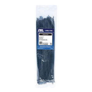 ISL 290 x 3.6mm UV Nylon Cable Tie - Blk. - 100pk