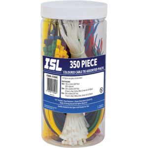 ISL 350pc ISL Coloured Cable Tie Assorted Pack