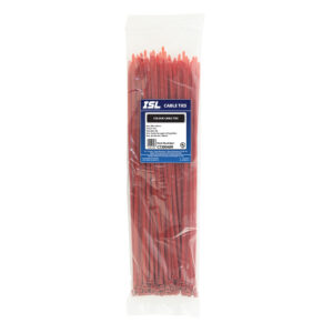 ISL 380 x 4.8mm Nylon Cable Tie - Red - 100pk