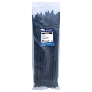 ISL 380 x 7.6mm UV Nylon Cable Tie - Blk. - 100pk
