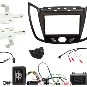 FITTING KIT FORD KUGA 2013 - 2019 DOUBLE DIN (BLACK) COMPLETE KIT