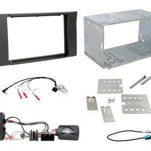 FITTING KIT LANDROVER RANGE ROVER SPORT 2005 - 2009 DOUBLE DIN (BLACK) COMPLETE KIT