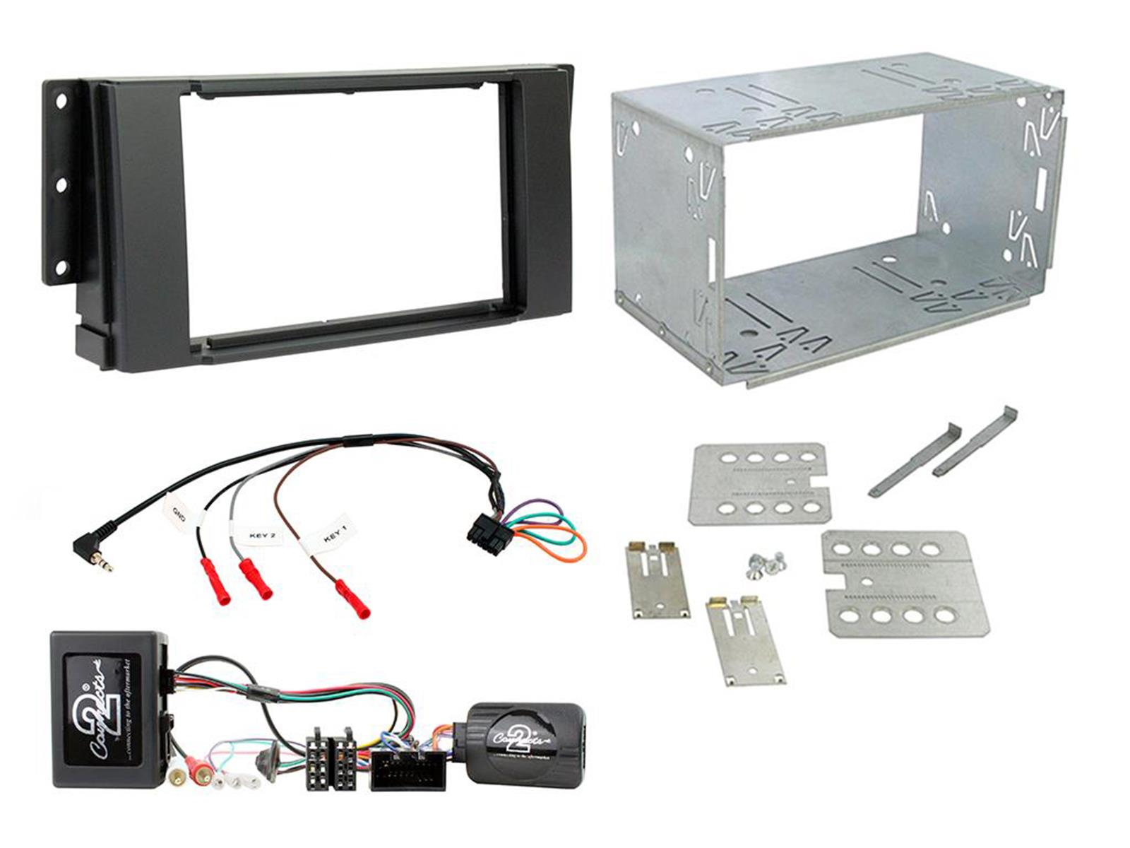 FITTING KIT LANDROVER RANGE ROVER SPORT 2005 - 2009 DOUBLE DIN (BLACK) COMPLETE KIT - Image 2
