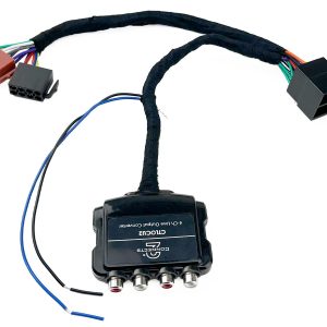 DIRECT-FIT UNIVERSAL 4 CHANNEL LINE OUT CONVERTER 12V REM