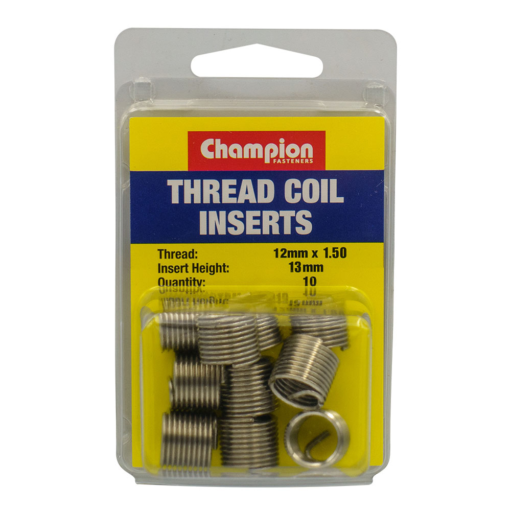 Champion Thread Insert Refills M12 x 1.50 x 13mm -10pk