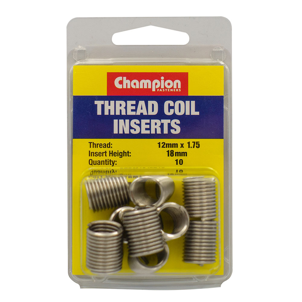 Champion Thread Insert Refills M12 x 1.75 x 18mm -10pk