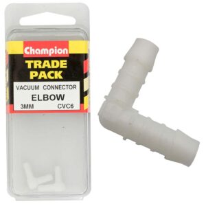 Champion Vacuum Hose - 90 Deg Elbow 3mm