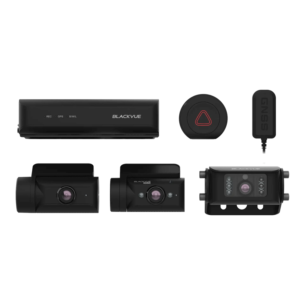 BLACKVUE DR770X BOX PRO 3-CH CAMERA SYSTEM WITH CENTRAL RECORD BOX DMS TRUCK 1080 HD DASHCAM 64 GB