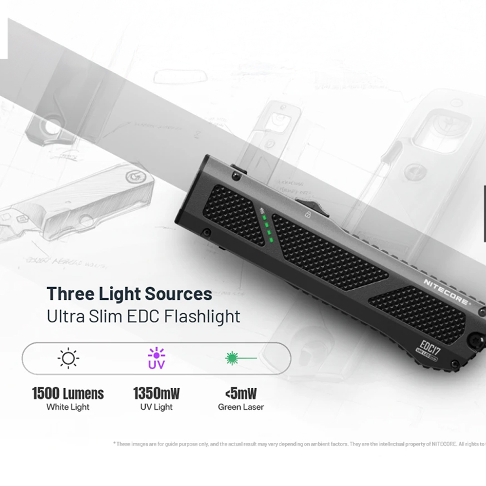 NITECORE EDC17 1500 LUMEN EDC FLASHLIGHT - Image 2