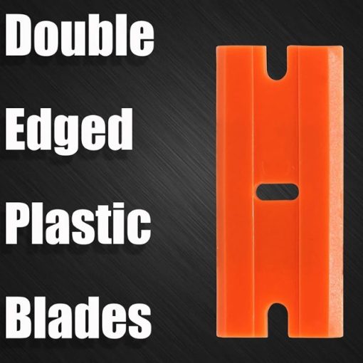 EDS AUTO PLASTIC DOUBLE EDGE RAZOR BLADE BOX OF 100 - Image 2